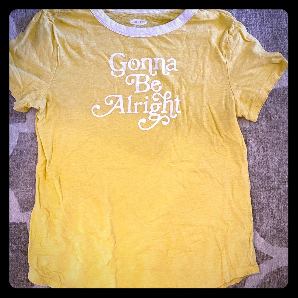 Yellow graphic tee